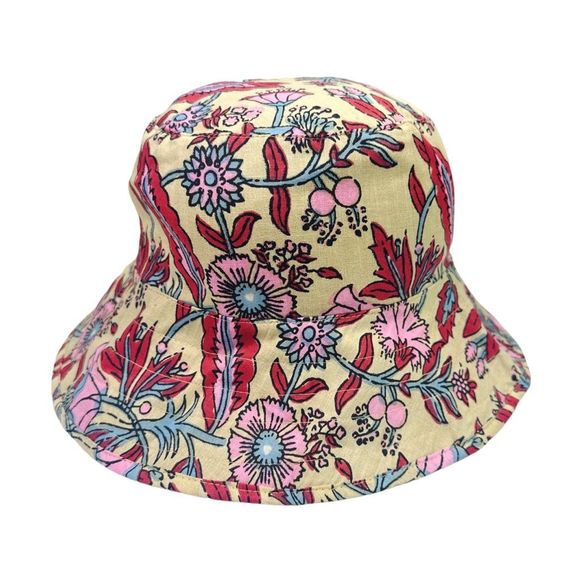Hat Attack Pink Floral Print Bucket Hat - One Size - Picture 1 of 4